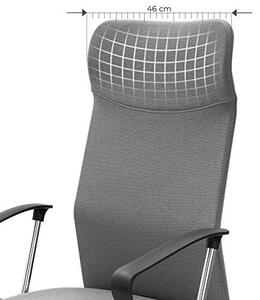Стол за офис, Songmics, Сив, 63x63x(110-120) см