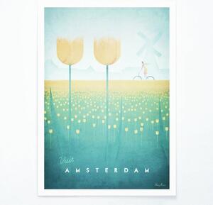 Плакат , 30 x 40 cm Amsterdam - Travelposter