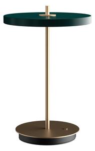 Зелена LED затъмняваща се настолна лампа с метален абажур (височина 31 cm) Asteria Move – UMAGE