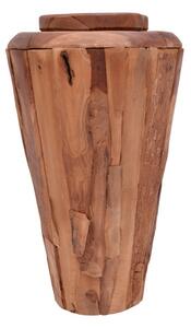 Ваза от тиково дърво Ualan в естествен цвят 45x45x80 cm