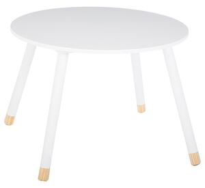 Детска маса Игриво бяло - цвят естествено дърво D60x43.5cm