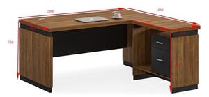 Обръщаемо бюро Oscar Pako World Nuc 200x100x76 cm