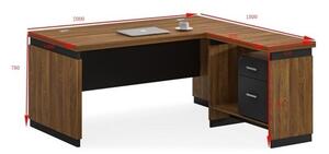 Обръщаемо бюро Oscar Pako World Nuc 200x100x76 cm