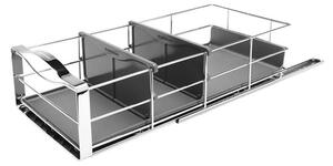 Плъзгащ се органайзер за шкаф Simplehuman KT1118, До 9 кг, 22.8x50.8x15.2 см, Инокс
