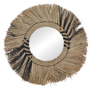 Огледало с рамка от слама Cierlo Cierlo Boho Pako World Natural 42x42x6 cm