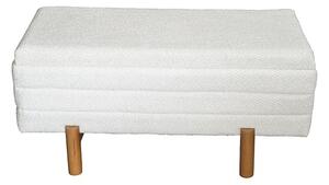 Комплект от 2 табуретки с място за съхранение Cindy Pako World Beige 110x50x49 cm