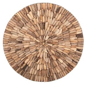 Дървена декорация за стена Wargrene Boho Pako World Natural 60x60x6 cm