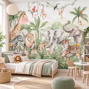 Детски Фототапет Happy Jungle Friends