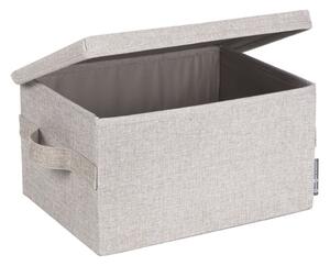 Бежова текстилна кутия за съхранение с капак 35x19x26 cm Soft Storage – Bigso Box of Sweden