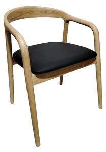 Стол с подлакътници Hogie Natural 61x60x76 cm