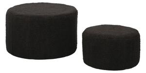 Комплект от 2 табуретки 2 бр Gabello boucle Black 44x44x26,5 cm