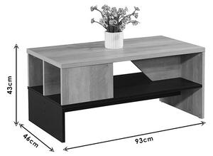 Комплект мебели за всекидневна от 2 части Ambience Тъмносив 167x77x73 см