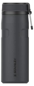 Черен термос от неръждаема стомана 470 ml IceFlow™ Bottle Twist Flip Black – Stanley