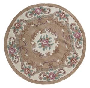 Бежов вълнен килим , ⌀ 120 cm Aubusson - Flair Rugs