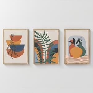 Комплект от 3 картини Alenza Multicolor 33x1,5x48 см