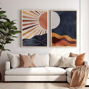 Комплект от 2 картини Pequa Multicolor 33x1,5x48 см