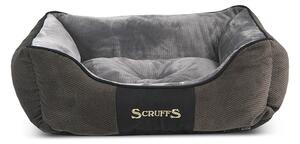 Тъмносиво плюшено легло за кучета 10x50 cm Scruffs Chester S - Plaček Pet Products