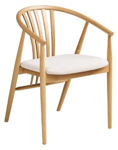 Set 7 piese Masa dining si scaune Osaka, Nuc natural, 120x120x78 cm