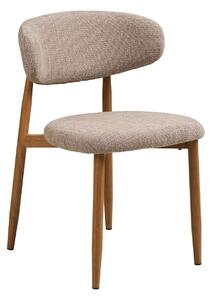 Set 7 piese Masa dining si scaune Osaka, Stejar, 120x120x77 cm