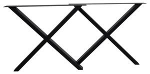 Picioare metalice pentru masa Nimes, Negru , 86x8x70.8 cm