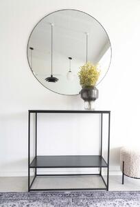 Oglinda de perete Jersey, Negru, 100x100x0.5 cm