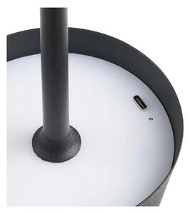 Lampa de masa Bradford, Negru, 10x10x37 cm