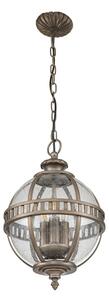 Kichler KL-HALLERON-8M-BU - Външен полилей на верига HALLERON 3xE14/40W/230V IP44