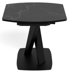 Masa dining Morella, Negru, 77x180x90 cm