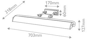Elstead WINCHFIELD-PLL-AB - Осветител за картини WINCHFIELD 4xE14/40W/230V златен