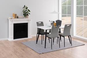 Masa dining Wicklow, Alb, 75x140x80 cm