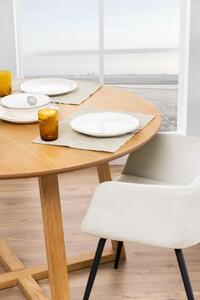 Masa dining Malika, Natural, 75x120x120 cm