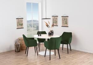 Masa dining Tarifa, Alb, 75x110x110 cm