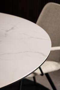 Masa dining Heaven, Alb, 75.5x119x119 cm