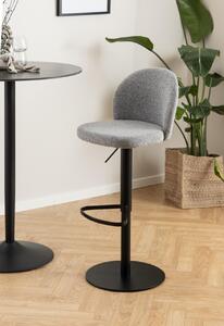 Scaun de bar Patricia, Gri, 109x44x50 cm
