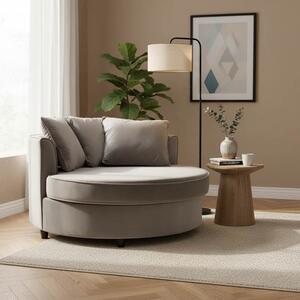 Диван Round Сив 123x120x85 см