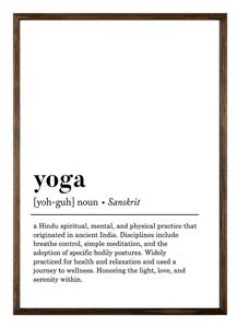 Плакат 50x70 cm Yoga - Wallity