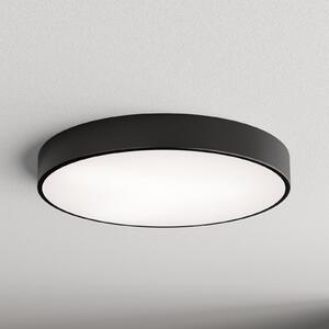 TEMAR LIGHTING Таванна лампа Cleo 600, черна, сензор, IP20, Ø 60 cm, метал, Черен, Дневна/трапезария, Метал, Модерен