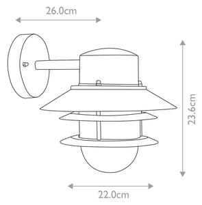 Elstead COPENHAGEN - Външно стенно осветително тяло COPENHAGEN 1xE27/60W/230V IP44