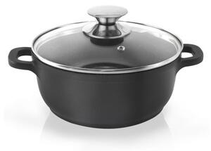 Pfluon Granit тенджера с незалепващо покритие и стъклен капак , ⌀ 24 cm Grande - Orion