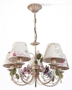 BRILAGI - Полилей на верига CAMELLIA 5xE14/40W/230V разноцветен/бежов/патина