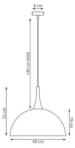 Полилей на кабел NAUTICA 1xGX53/12W/230V, бежов