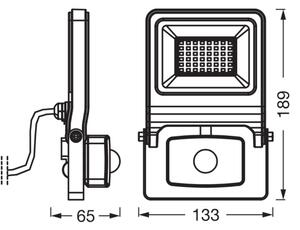 Osram - LED прожектор със сензор ENDURA LED/30W/230V 3000K IP44