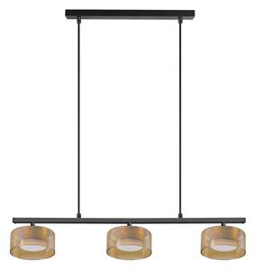 Brilagi - LED Полилей на кабел AURA LUX 3xGX53/30W/230V черен/златист