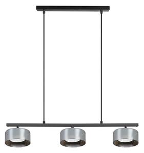 Brilagi - LED Полилей на кабел AURA LUX 3xGX53/30W/230V черно/димчато