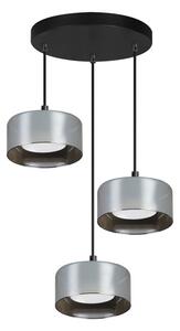 Brilagi - LED Полилей на кабел AURA LUX 3xGX53/30W/230V черен/димчат