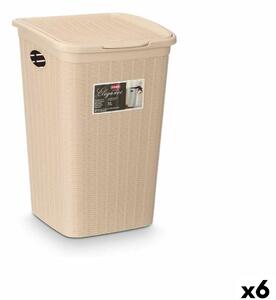 Кофа контейнер Stefanplast 30084 Сметана Пластмаса 50 L 36 x 54,5 x 38 cm (6 броя)