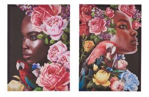 Картина Дама Тропически (2 pcs) (50 x 1,5 x 70 cm)