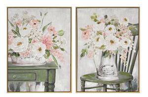 Картина DKD Home Decor Ваза (60 x 3,5 x 80 cm) (2 броя)