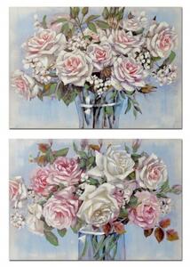Картина DKD Home Decor Ваза Shabby Chic (2 броя) (100 x 3 x 70 cm)