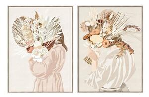 Картина DKD Home Decor Букет (90 x 4 x 120 cm) (2 броя)